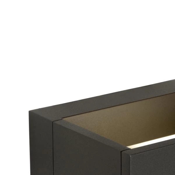 Lucide GOA - Wall light Indoor/Outdoor - LED - 1x10W 3000K - IP54 - Anthracite - detail 1